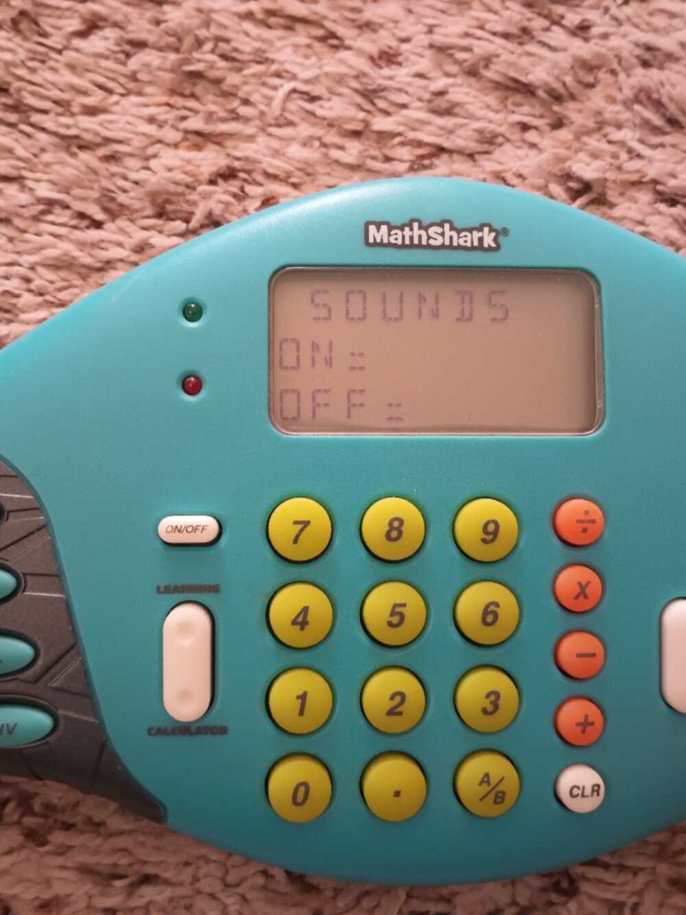 MathShark electronic math game